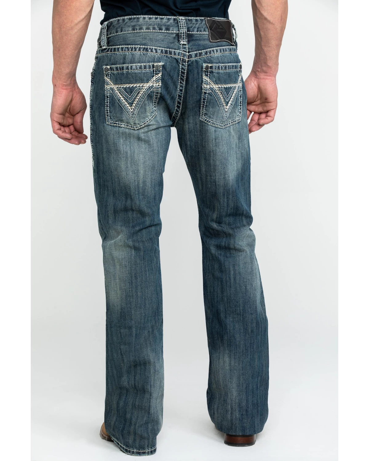 Rock & Roll Denim Men's Pistol Med Bootcut Jeans