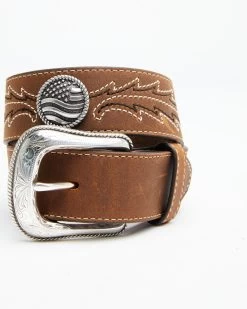 Justin Men's Caddo Embroidered Western Belt