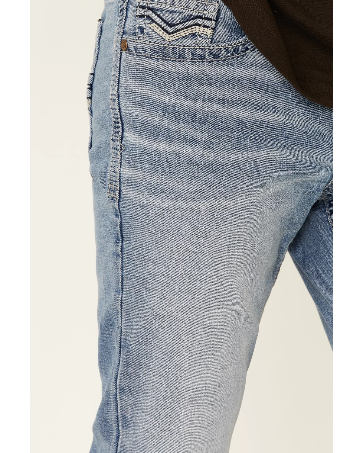 Cody James Men's Flash Light-Wash Slim Bootcut Jeans - Image 5