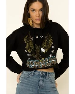 Country Deep Women's Desperado Cropped Hooded Sweatshirt