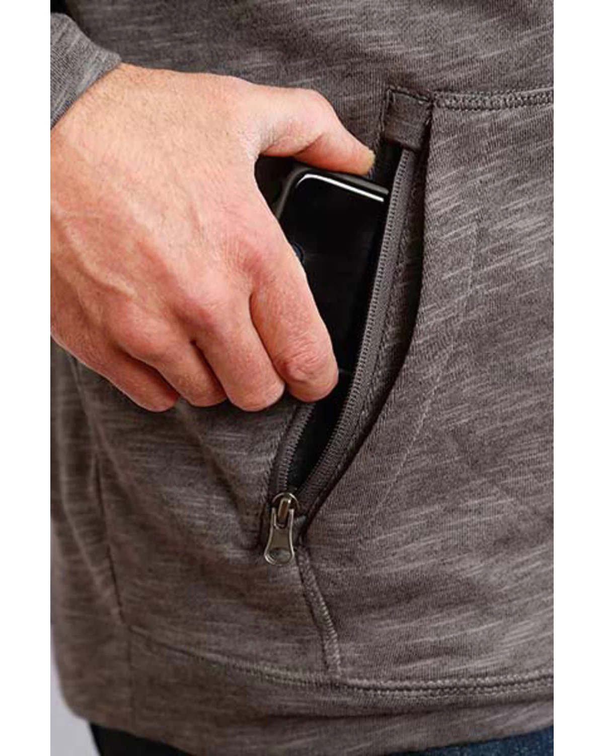 Stetson Men's USA Slub French Terry Hooded Sweatshirt - Image 3