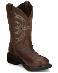 Justin Women's Wanette Waterproof Western Work Boots - Steel Toe