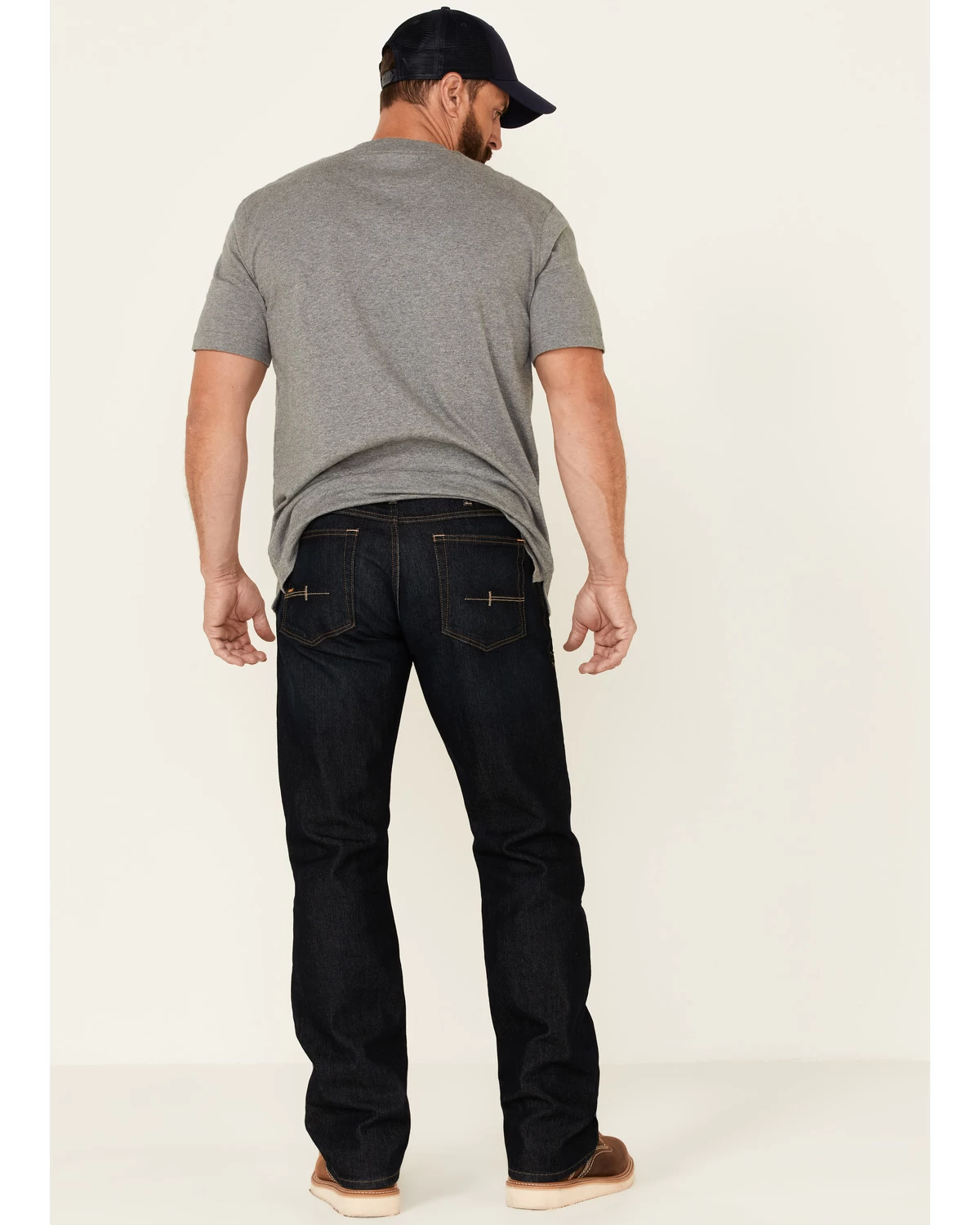 Ariat Men's Rebar Blackstone M5 Durastretch Basic Double Front Straight Leg Work Jeans - Image 2