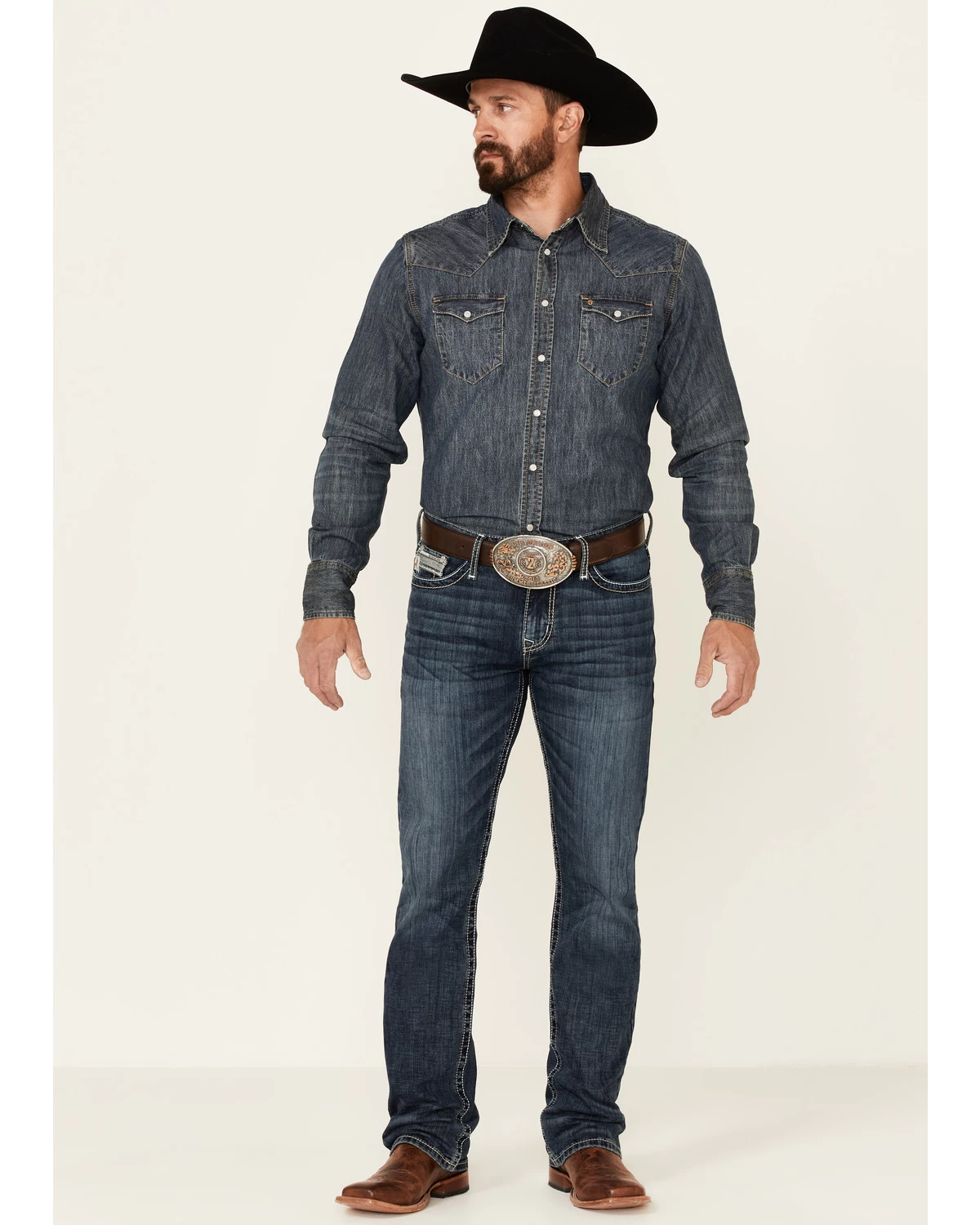 Cinch Men's Ian Dark Wash Performance Stretch Slim Bootcut Jeans