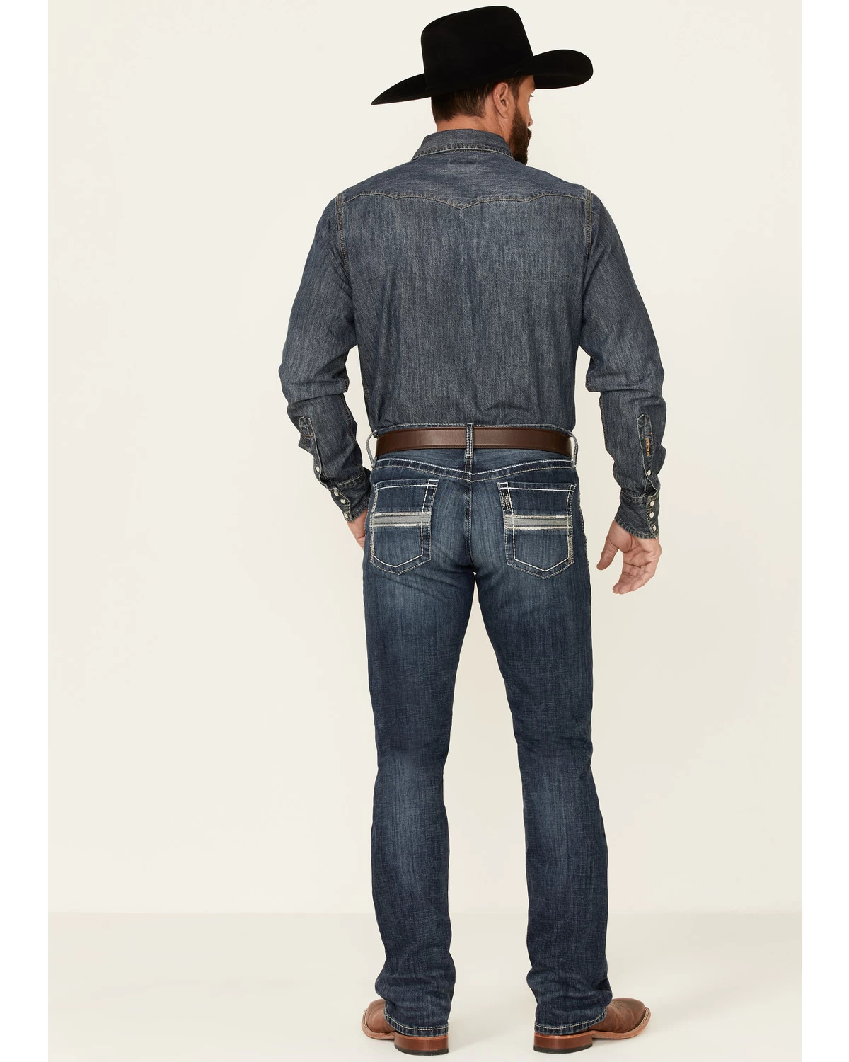 Cinch Men's Ian Dark Wash Performance Stretch Slim Bootcut Jeans - Image 2