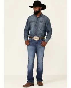 Wrangler 20X Men's Cynn Dark Wash Vintage Stretch Slim Bootcut Jeans