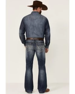 Rock & Roll Denim Men's Medium Wash Pistol Regular Bootcut Jeans