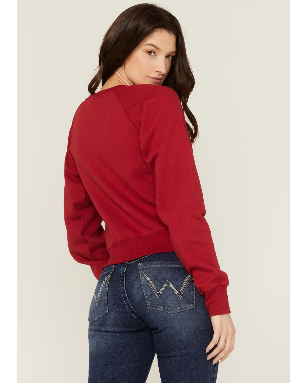 Wrangler Women's Chenille Logo Cropped Sweatshirt - Image 4