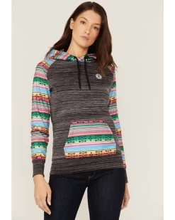 Hooey Women's Saldo Southwestern Space Dye Hoodie
