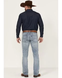 Rock & Roll Denim Men's Hooey Light Vintage Wash Revolver Stretch Slim Straight Jeans