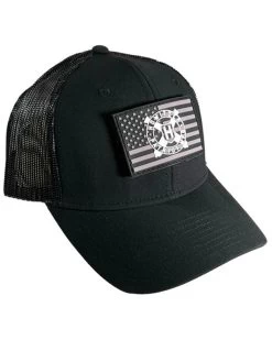 Howitzer Men's Circle Logo Flag Patch Mesh Back Trucker Cap