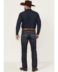 Rock & Roll Denim Men's Revolver Dark Wash Stretch Slim Straight Jeans