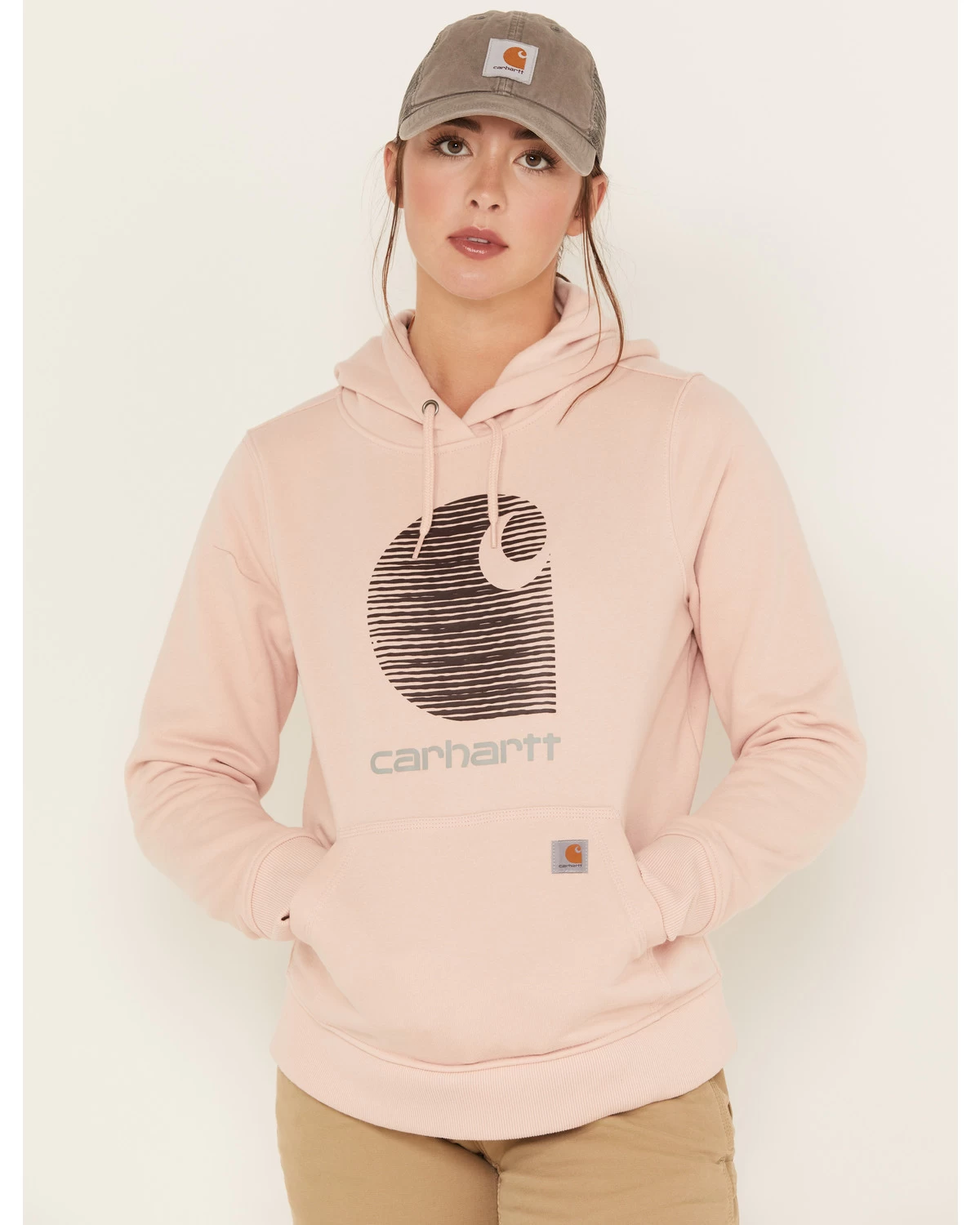 Carhartt Women's Rain Defender Relaxed Fit Midweight Logo Graphic Hoodie