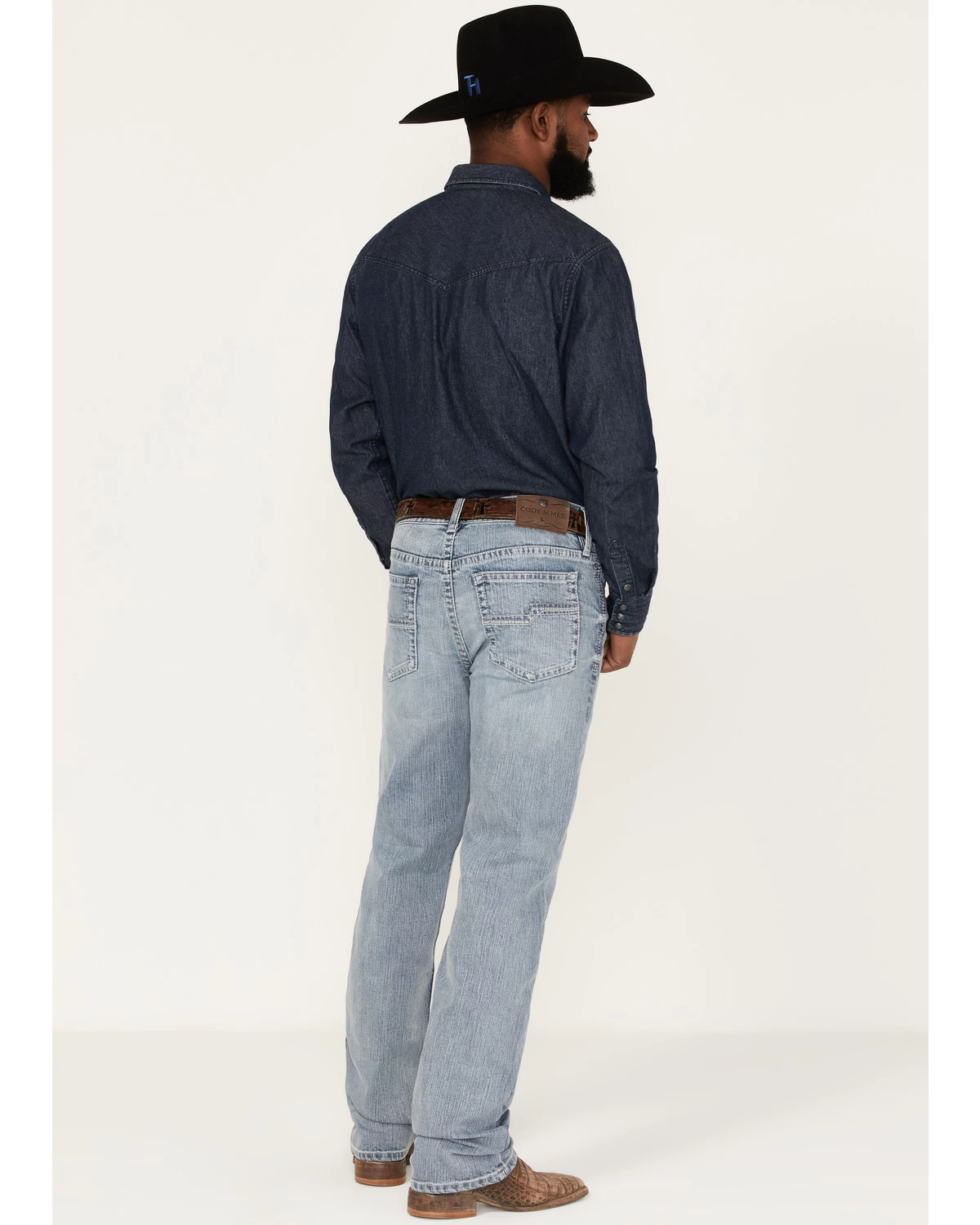 Cody James Men's Walker Light Wash Slim Straight Stretch Jeans - Image 3