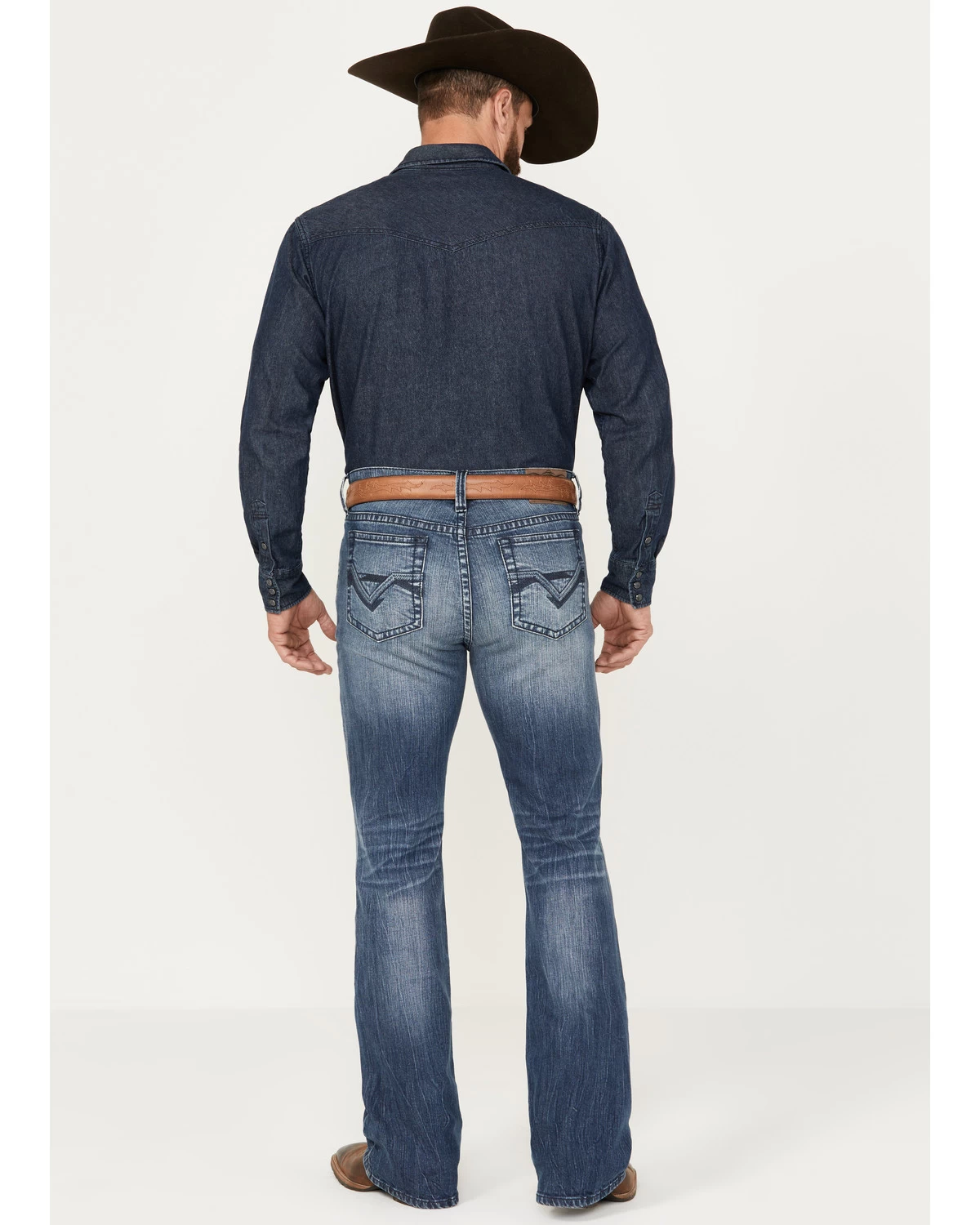 Cody James Men's Oregon Medium Wash Slim Bootcut Stretch Denim Jeans - Image 3