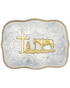 Montana Silversmiths Christian Cowboy Fancy Belt Buckle